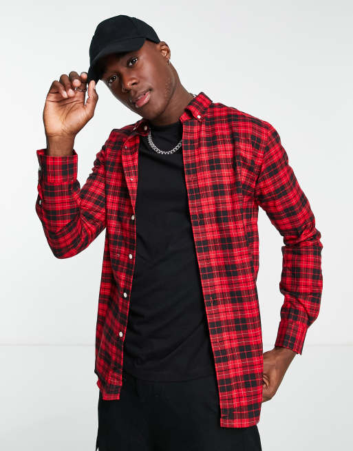 Ralph lauren red and black plaid shirt online