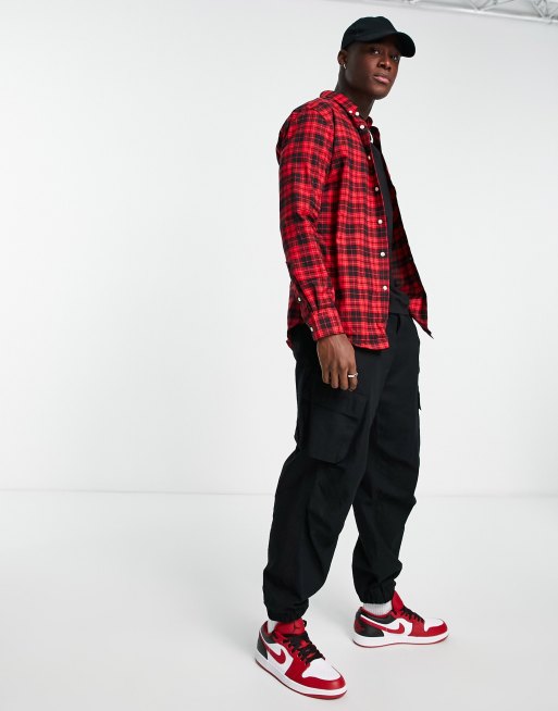 Polo pants best sale black and red