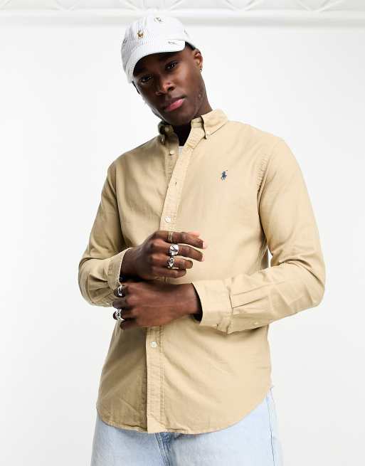 Garment dyed store oxford shirt