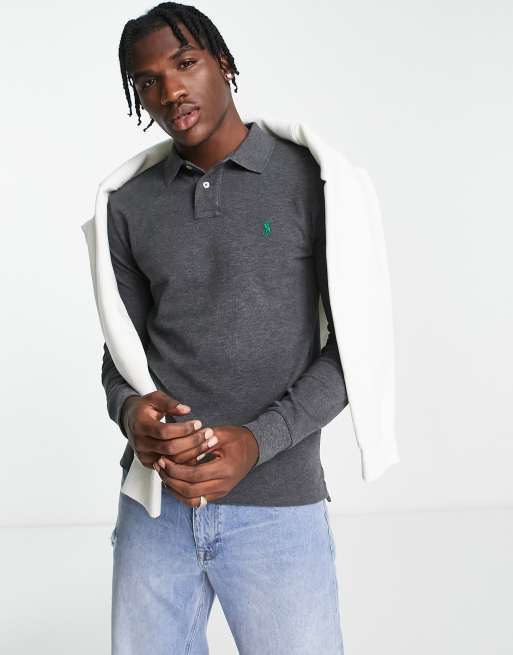 Grey long sleeve 2025 polo ralph lauren