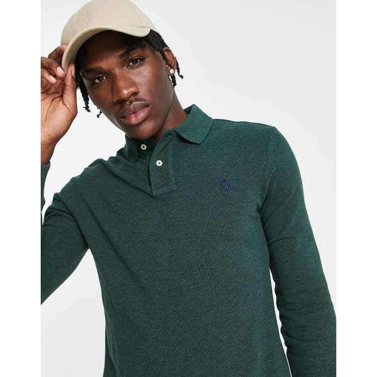 POLO RALPH LAUREN, Dark green Men's Polo Shirt