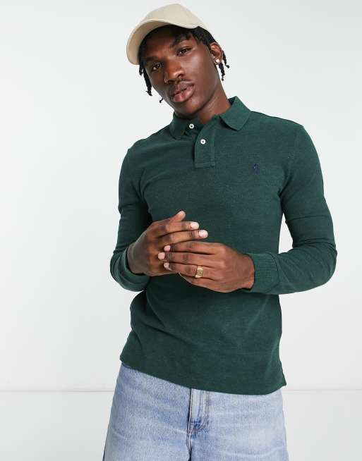 Ralph lauren long sleeve best sale polo green