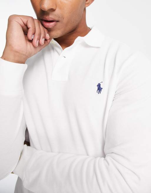 Polo Ralph Lauren Icon Logo Slim Fit Long Sleeve Polo