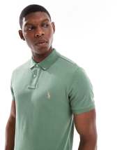 ◆adidas◆ 70s Velour Polo Long Sleeve Green JN5981 Clothing - adidas Originals 70s Velour Polo - Green | adidas