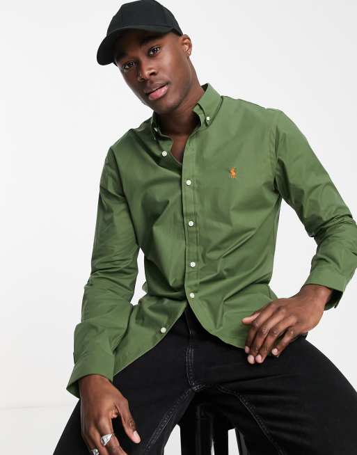 Polo by Ralph Lauren Men's Custom Fit Poplin Shirt