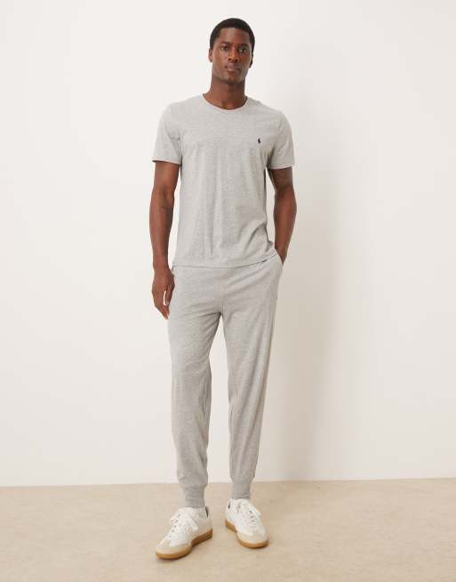 Polo Ralph Lauren icon logo soft cotton top in grey, 2 of 5