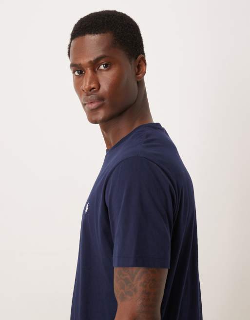 Polo Ralph Lauren icon logo soft cotton top in navy, 4 of 5