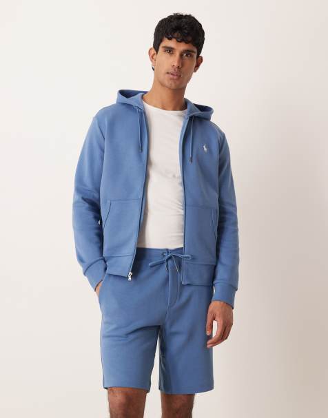 Polo Ralph Lauren co-ord icon logo double knit tech shorts in blue
