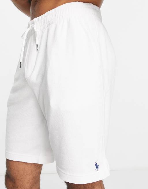 Polo Ralph Lauren icon logo spa terry sweat shorts in white - part of a set  | ASOS