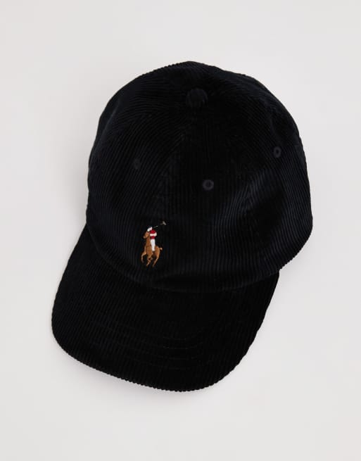 Polo Ralph Lauren icon logo stretch cord baseball cap in  display picture 2