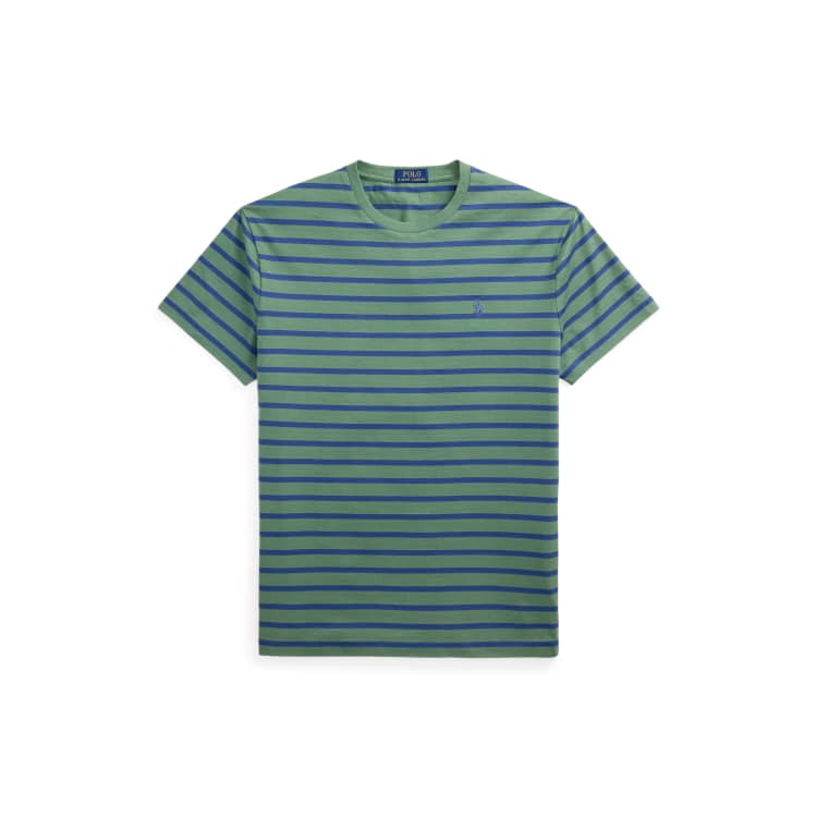 Polo Ralph Lauren icon logo stripe t-shirt in light green
