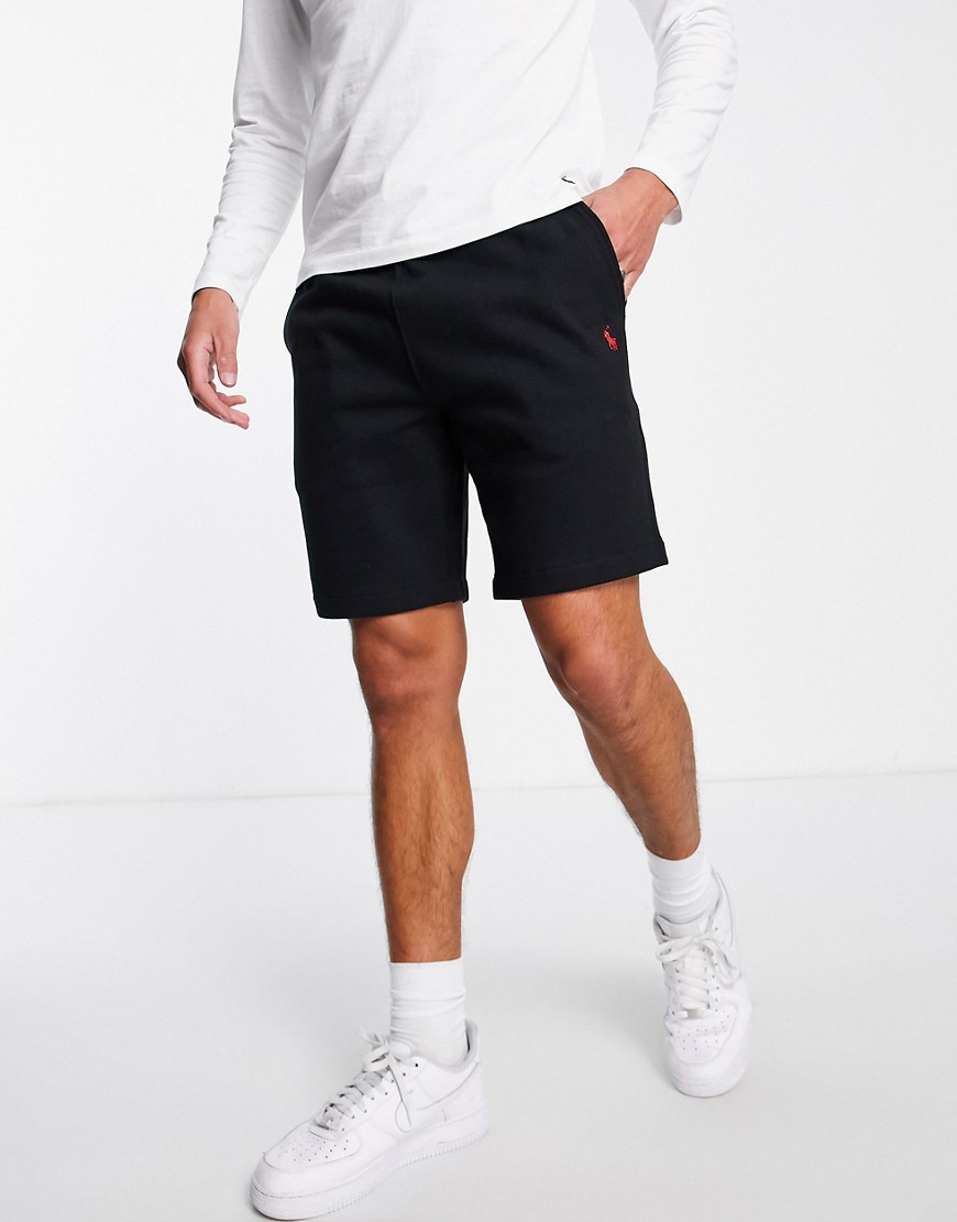 Polo Ralph Lauren icon logo sweat shorts in black