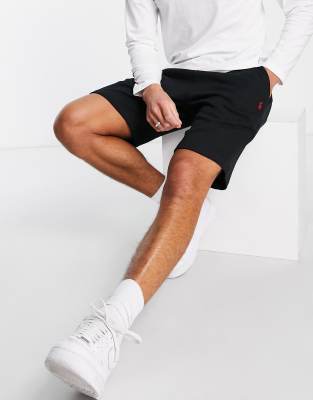 ralph lauren jersey shorts black