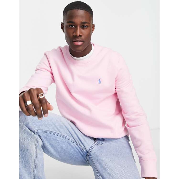 Polo Ralph Lauren icon logo sweatshirt in pink co ord