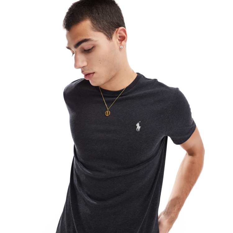 Polo Ralph Lauren Men's Custom Slim Fit T-Shirt - Black Marl Heather - XXL, £75.00