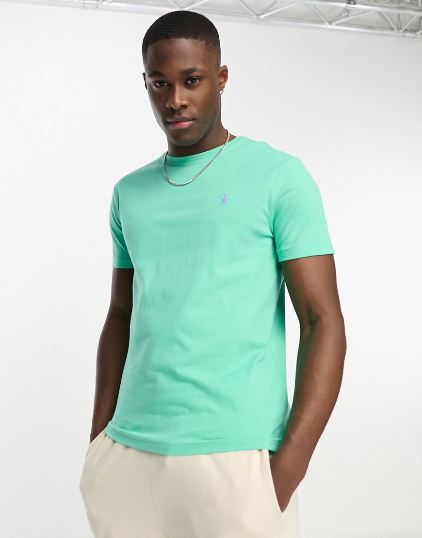 Polo Ralph Lauren icon logo T-shirt custom fit in light green