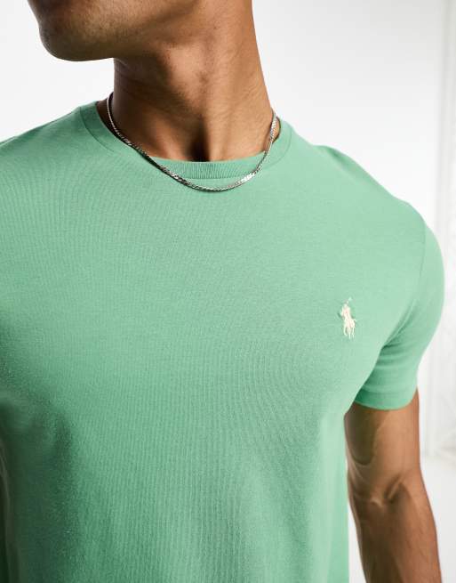 Green polo v neck t clearance shirt