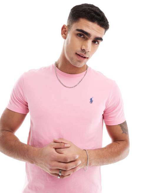 Polo Ralph Lauren icon logo t shirt in bright pink