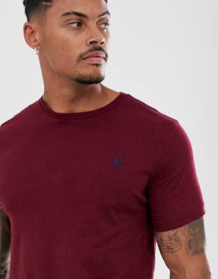 burgundy ralph lauren t shirt