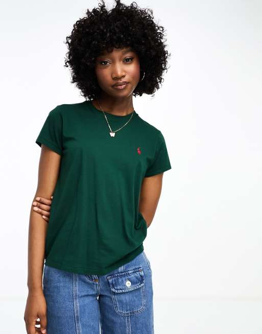 Dark green ralph lauren polo clearance shirt