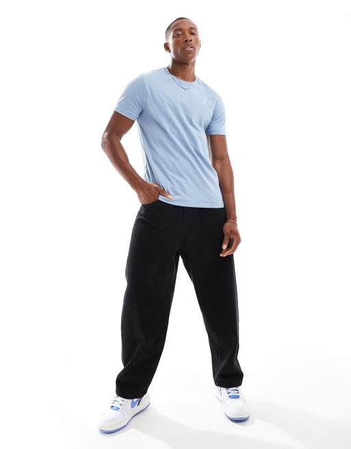 Polo Ralph Lauren icon logo t-shirt in light blue, 4 of 4