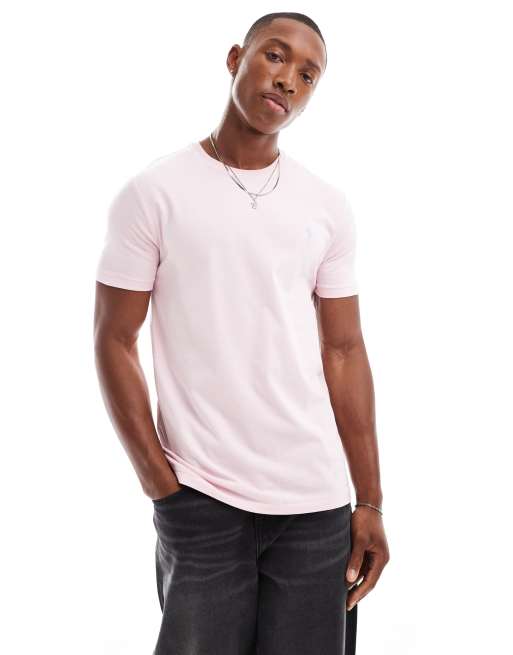 Polo Ralph Lauren icon logo T-shirt in light pink