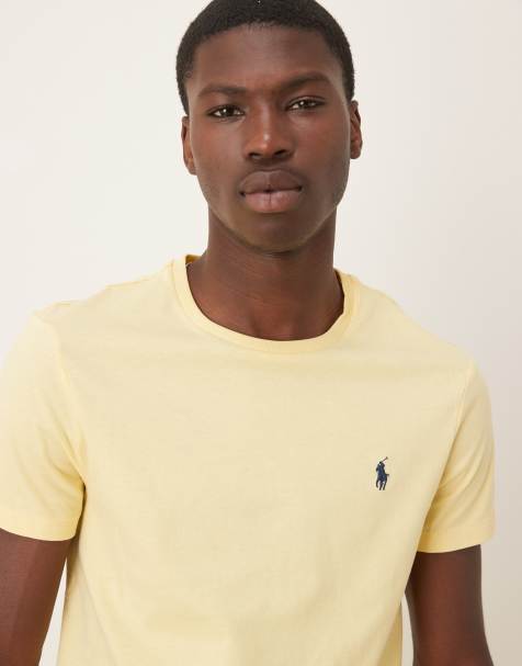 Polo Ralph Lauren icon logo t-shirt in light yellow - view 1