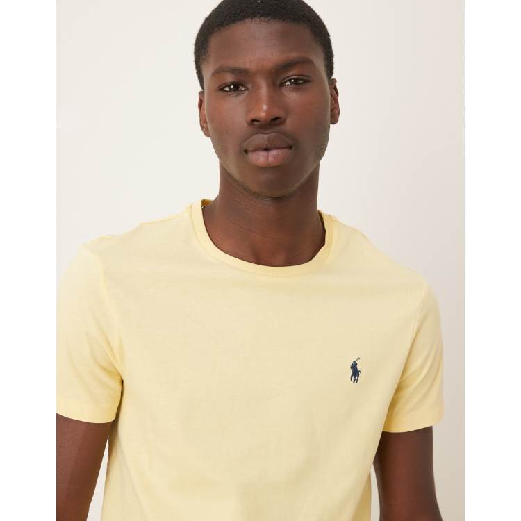 Polo Ralph Lauren icon logo t-shirt in light yellow ASOS