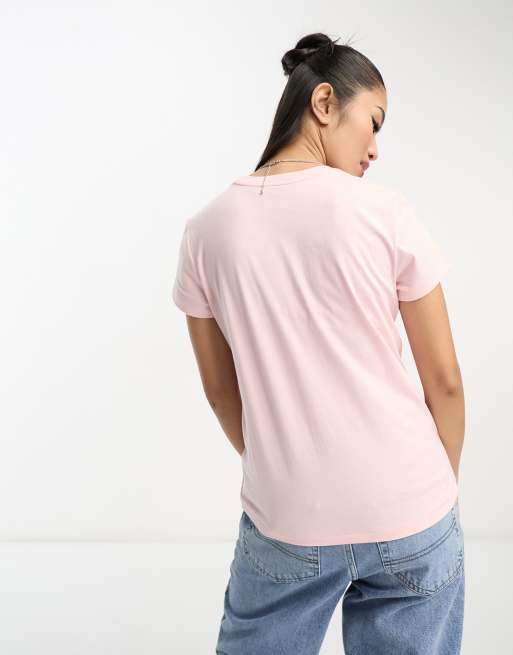 Polo Ralph Lauren icon logo t-shirt in pink, 3 of 4