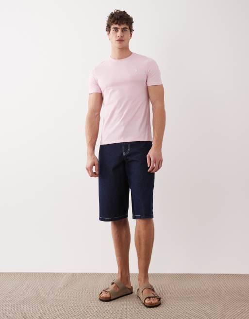Polo Ralph Lauren icon logo t-shirt in pink, 2 of 5