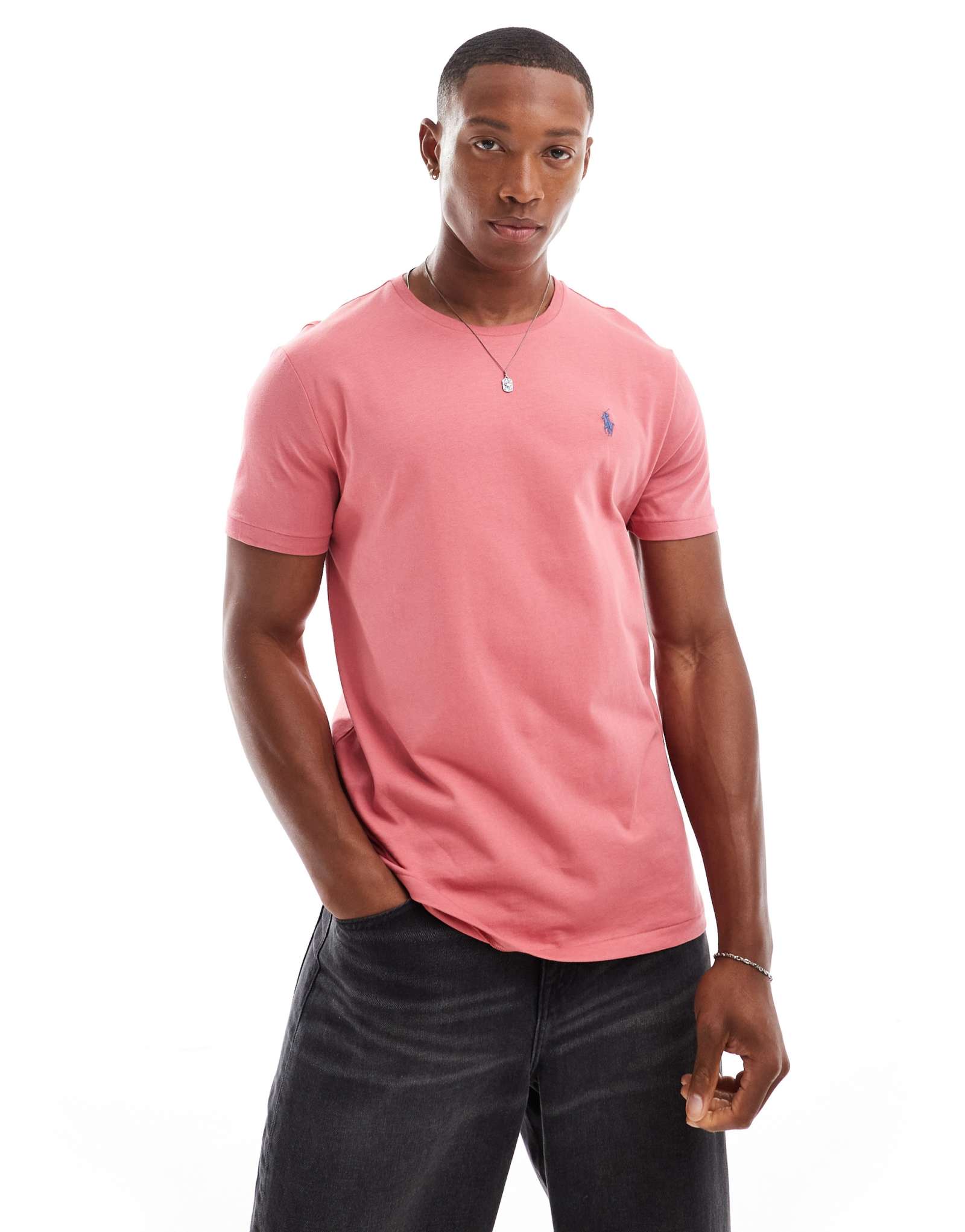 Футболка Polo Ralph Lauren icon с логотипом окрашенная в красный цвет 6990₽
