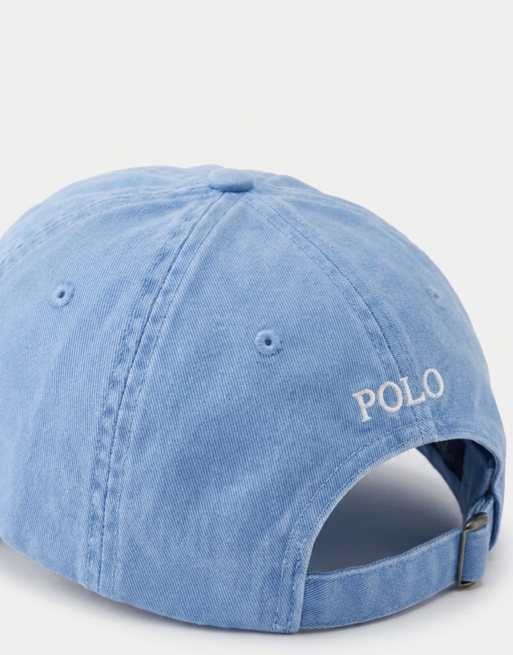 Polo Ralph Lauren icon logo twill baseball cap in bristol blue, 7 of 8