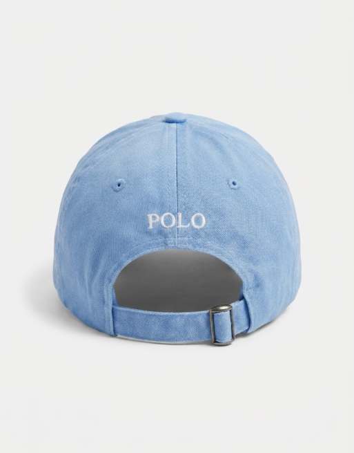 Polo Ralph Lauren icon logo twill baseball cap in bristol blue, 8 of 8