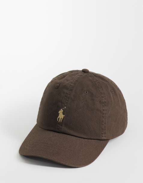 Polo Ralph Lauren icon logo twill baseball cap in brown - view 1