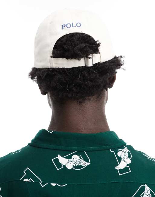 Polo Ralph Lauren icon logo twill baseball cap in cream