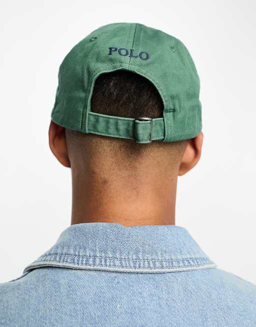 Polo Ralph Lauren icon logo twill baseball cap in forest green, 2 of 4