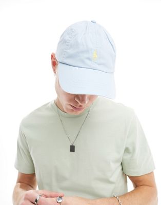 Polo Ralph Lauren icon logo twill baseball cap in light blue
