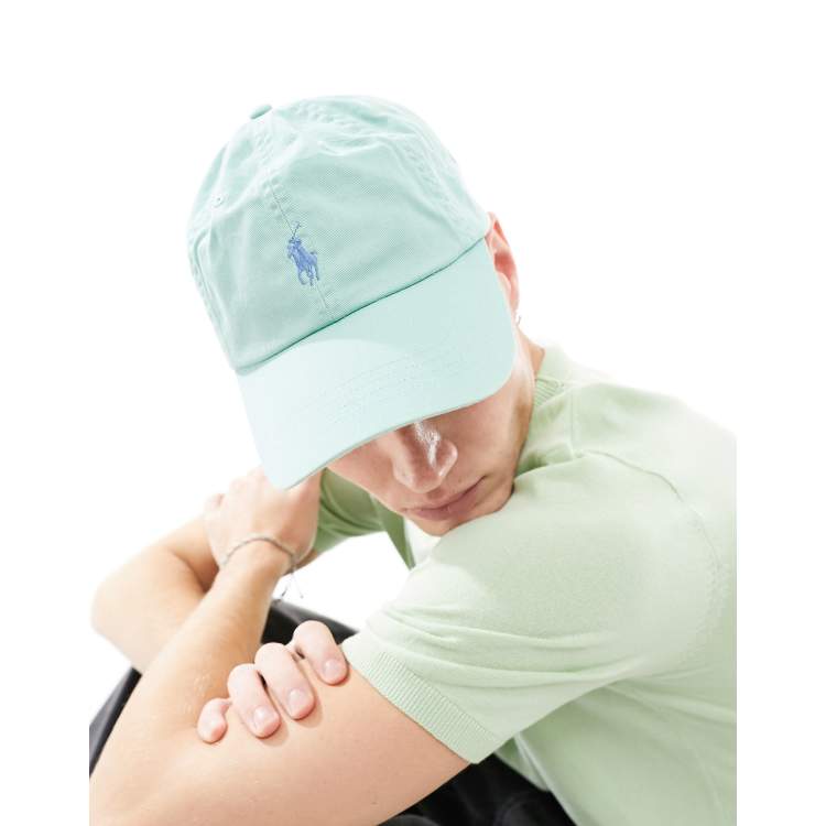 Blue and green polo sales hat