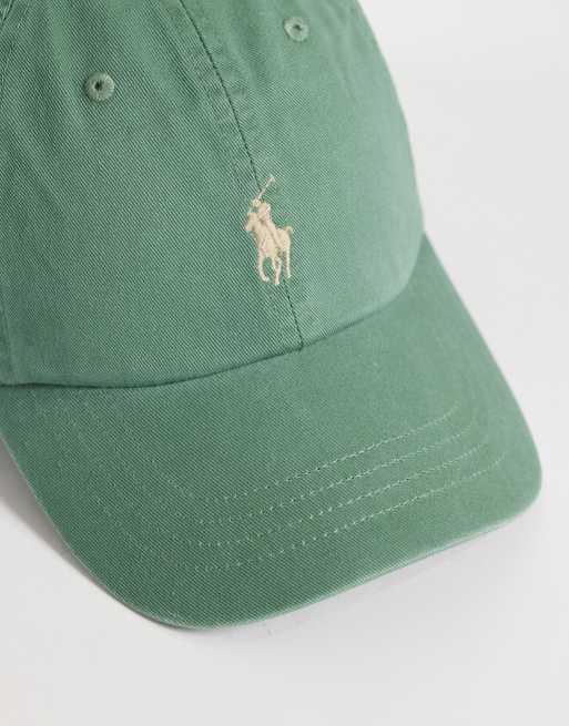 Polo Ralph Lauren icon logo twill baseball cap in light green, 3 of 3