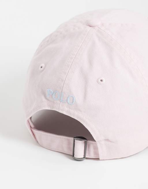 Polo Ralph Lauren icon logo twill baseball cap in light pink, 2 of 3