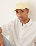 [Polo Ralph Lauren] Polo Ralph Lauren icon logo twill baseball cap in light yellow One Size Light yellow