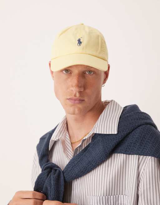 Polo Ralph Lauren icon logo twill baseball cap in light yellow