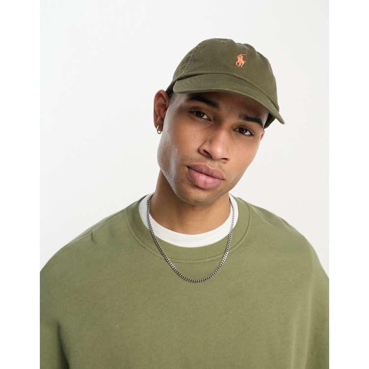 Polo Ralph Lauren icon logo twill baseball cap in olive green | ASOS