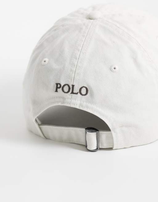 Polo Ralph Lauren icon logo twill baseball cap in stone pebble, 2 of 3
