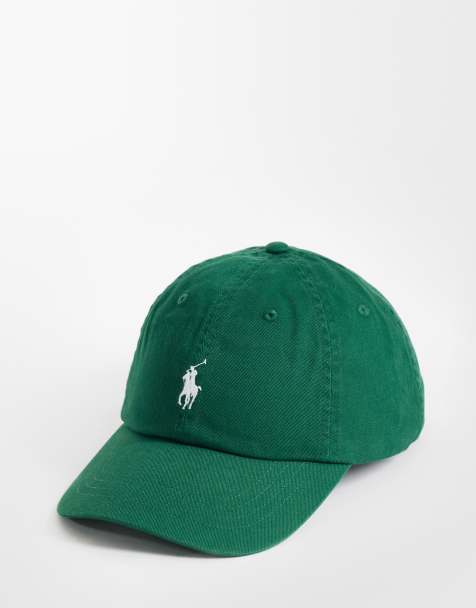 Polo Ralph Lauren icon logo twill baseballpet in donkergroen - view 1