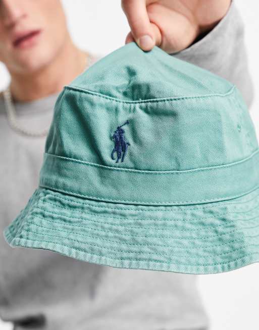 Polo Ralph Lauren icon logo twill bucket hat in seafoam green | ASOS