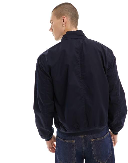 Polo Ralph Lauren icon logo twill harrington jacket in navy, 4 of 4