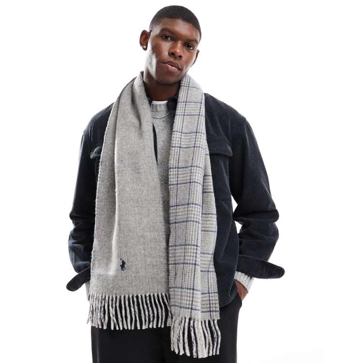 Ralph lauren grey scarf best sale