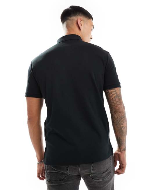 Polo Ralph Lauren - Icon - Polo custom fit nera in cotone pima con logo, 3 di 4
