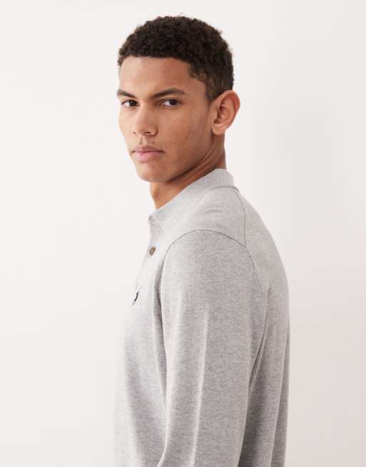 Polo Ralph Lauren - Icon - Polo in cotone grigio mélange con logo, 4 di 5